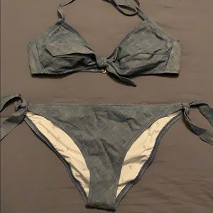 Denim styled bikini set